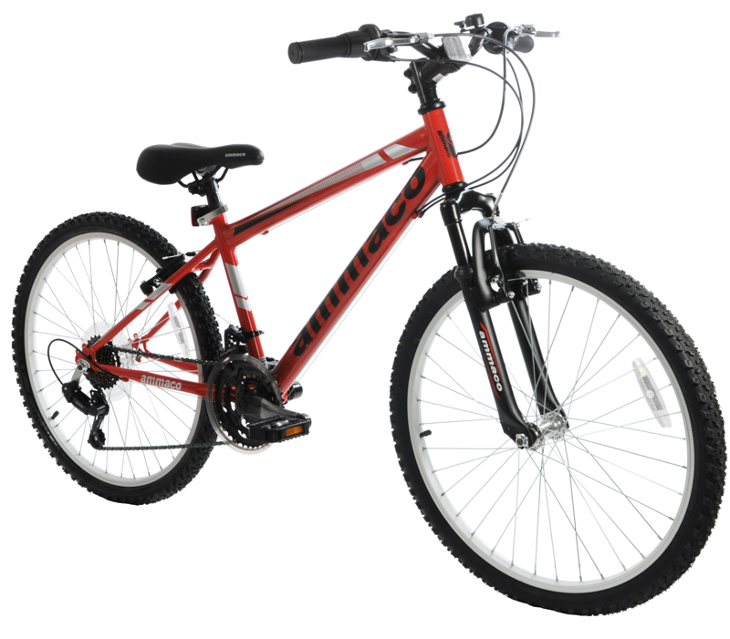 Ammaco Evade 24 inch Wheel Mountain Bike Red-1